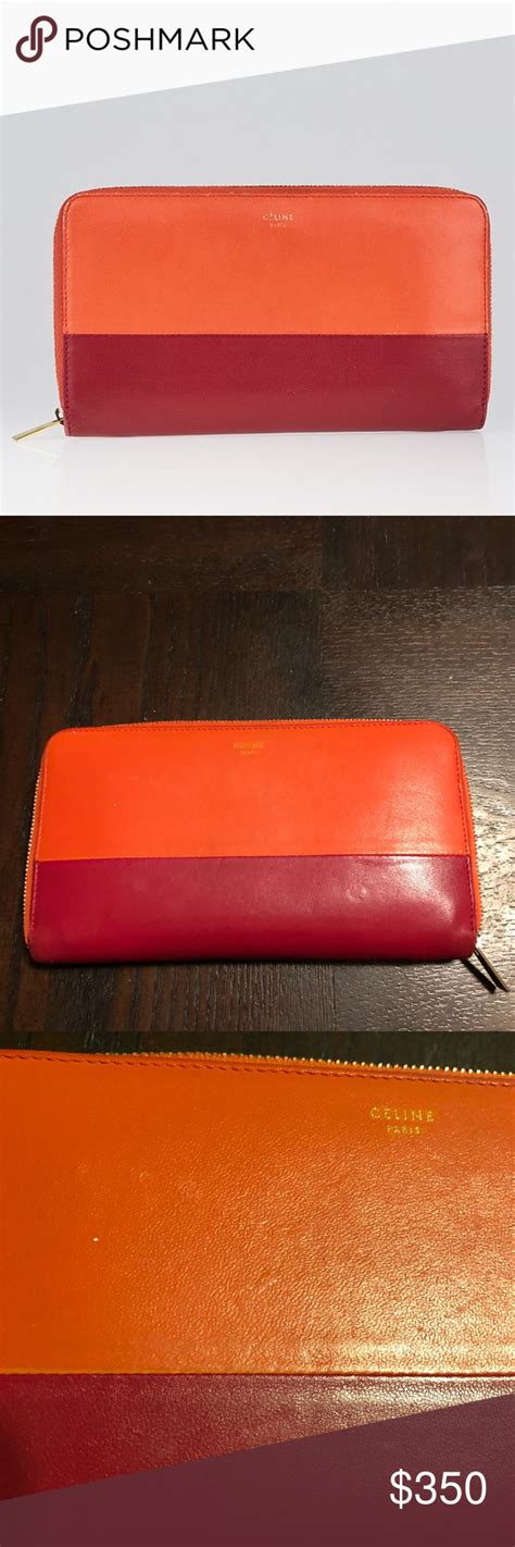 celine wallet red bicolor|red Céline Women Wallet .